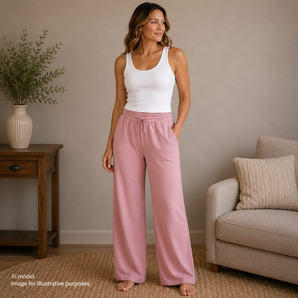 Lululemon Pants Womens 12 Tea Rose Softstreme High-Rise Pull On Pockets Yoga